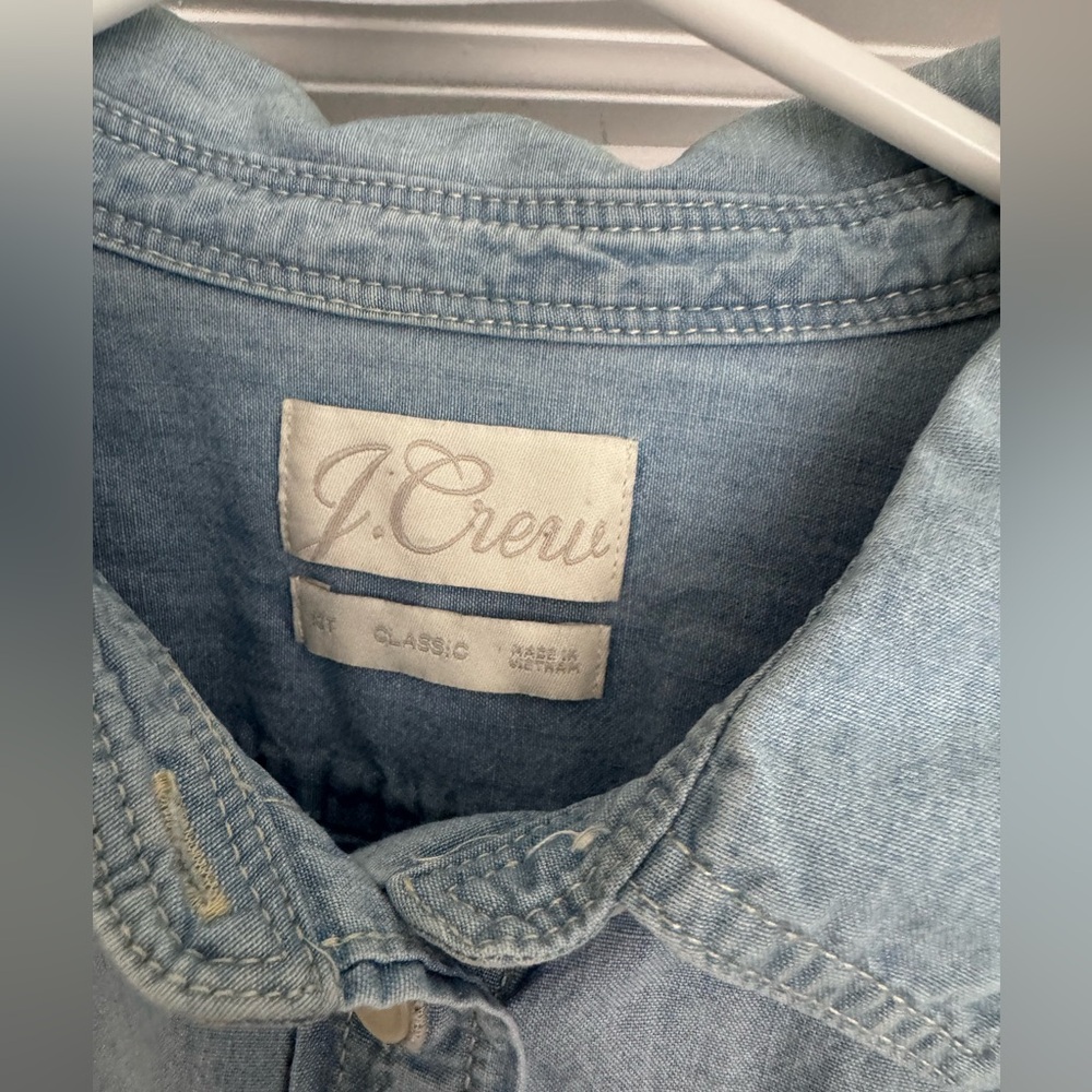 J. Crew Classic Chambray Button Down - image 2